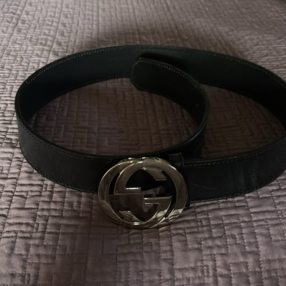 Gucci Black Leather Belt - Picture 9 of 12